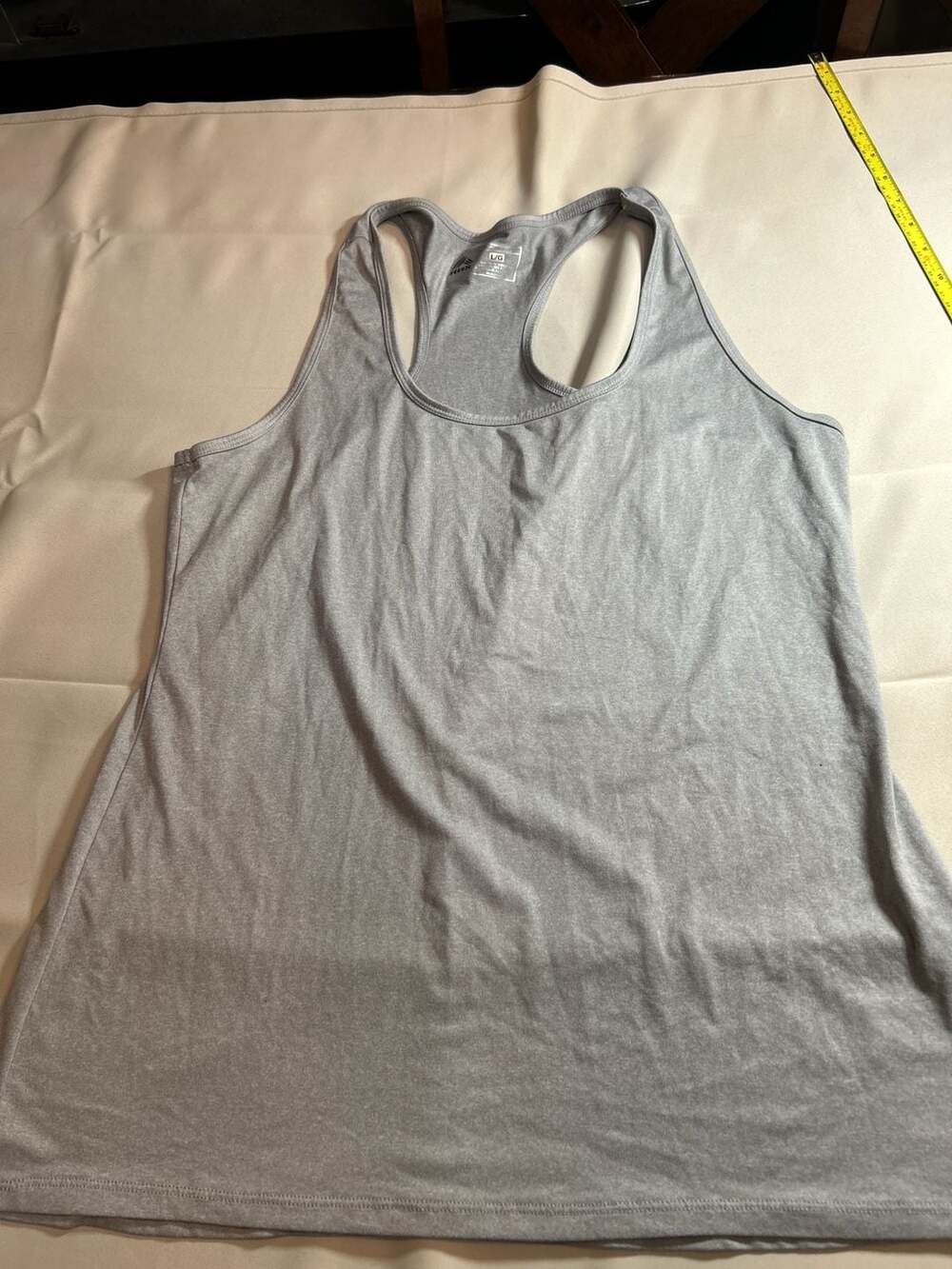 RBX Active Performance Heathered Grey Racerback Tank Top